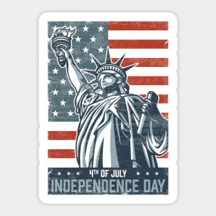 4th July - US Independence Sticker